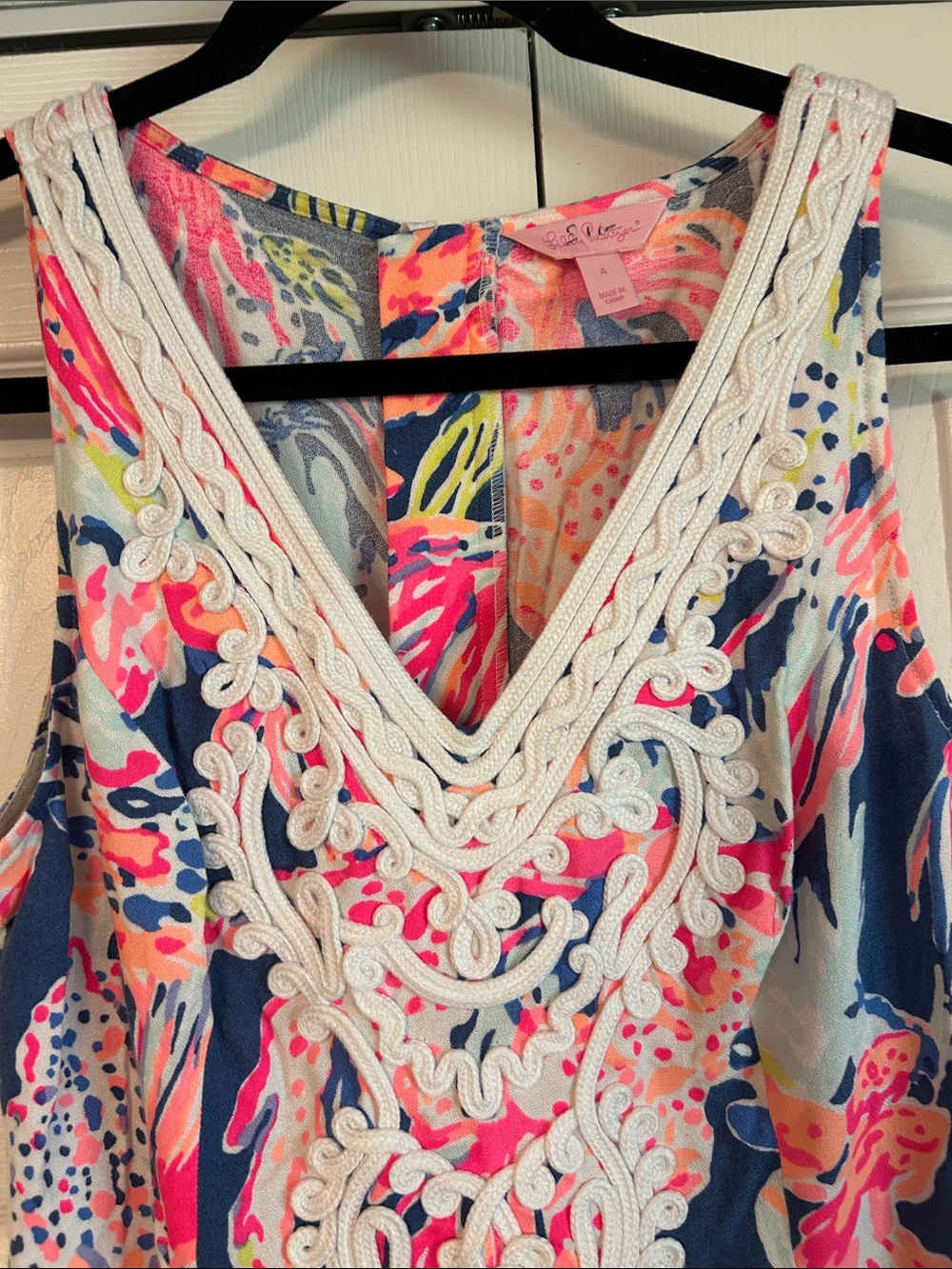 Lilly Pulitzer Maxi Dress with Lace V-Neck - Picture 2 of 5